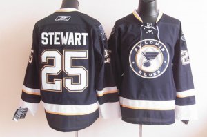 nhl jerseys st. louis blues #25 stewart dk.blue