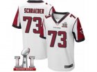 Mens Nike Atlanta Falcons #73 Ryan Schraeder Elite White Super Bowl LI 51 NFL Jersey