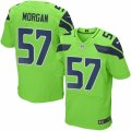 Men's Nike Seattle Seahawks #57 Mike Morgan Elite Green Rush NFL Jersey