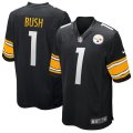 Nike Steelers #1 Devin Bush Black Youth 2019 NFL Draft First Round Pick Vapor Untouchable