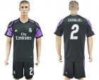 Real Madrid #2 Carvajal Sec Away Soccer Club Jersey