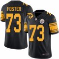 Men Nike Pittsburgh Steelers #73 Ramon Foster Black Color Rush Limited Jersey