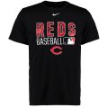 MLB Men's Cincinnati Reds Nike 2016 AC Legend Issu T-Shirt - Black