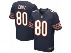 Mens Nike Chicago Bears #80 Victor Cruz Elite Navy Blue Team Color NFL Jersey