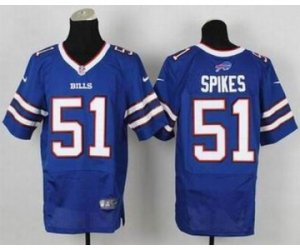 Nike jerseys buffalo bills #51 spikes blue[Elite][spikes]