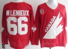 Team Canada #66 M.Lemieux Throwback Red