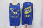 Warriors #30 Stephen Curry Blue Nike Swingman Jersey