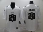 Nike Raiders #28 Josh Jacobs White Shadow Logo Limited Jersey