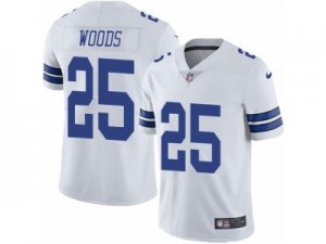 Mens Nike Dallas Cowboys #25 Xavier Woods Vapor Untouchable Limited White NFL Jersey