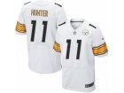 Mens Nike Pittsburgh Steelers #11 Justin Hunter Elite White NFL Jersey