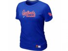 Women St. Louis Cardinals Nike Blue Short Sleeve Practice T-Shirt