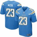 Mens Nike San Diego Chargers #23 Dexter McCoil Elite Electric Blue Alternate NFL Jersey