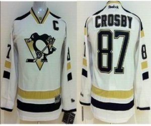 Youth nhl jerseys pittsburgh penguins #87 crosby white[2014 new stadium][patch C]