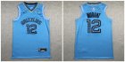 Grizzlies #12 Ja Morant Light Blue Nike Authentic Jersey