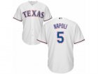 Mens Majestic Texas Rangers #5 Mike Napoli Replica White Home Cool Base MLB Jersey