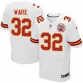 Mens Nike Kansas City Chiefs #32 Spencer Ware Elite White NFL Jersey