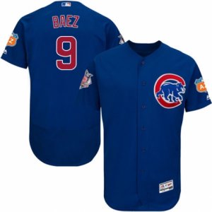 Men\'s Majestic Chicago Cubs #9 Javier Baez Royal Blue Flexbase Authentic Collection MLB Jersey