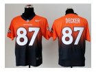 Nike jerseys denver broncos #87 eric decker orange-blue[Elite II drift fashion]