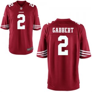 Mens NFL Kickoff-San Francisco 49ers #2 Blaine Gabbert Scarlet Game Jersey