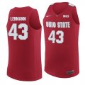 Ohio State Buckeyes 43 Matt Lehmann Red College Basketball Jersey