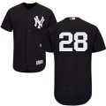 Men's Majestic New York Yankees #28 Joe Girardi Navy Flexbase Authentic Collection MLB Jersey