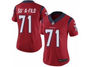 Women Nike Houston Texans #71 Xavier Su\'a-Filo Vapor Untouchable Limited Red Alternate NFL Jersey