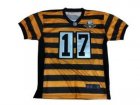 Nike NFL Pittsburgh Steelers #17 Throw Yellow Black 80Th Jerseys