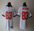 Nike Buccaneers #83 Vincent Jackson White With Hall of Fame 50th Patch NFL Elite Jersey