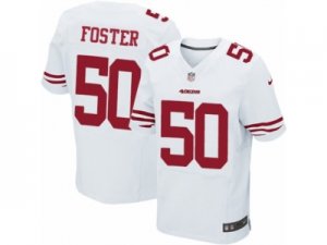 Mens Nike San Francisco 49ers #50 Reuben Foster Elite White NFL Jersey