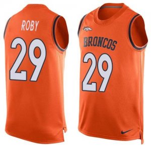 Nike Denver Broncos #29 Bradley Roby Orange Team Color Men Stitched NFL Limited Tank Top Jersey