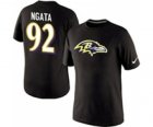 Nike Baltimore Ravens 92 NGATA Name & Number T-Shirt Black