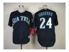 mlb jerseys seattle mariners #24 griffey dk.blue[2014 new]