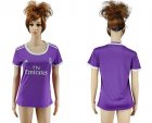 Womens Real Madrid Blank Away Soccer Club Jersey