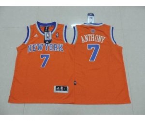 youth nba new york knicks #7 anthony orange[revolution 30 swingman]