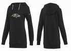 Women Baltimore Ravens Logo Pullover Hoodie-070