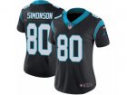 Women Nike Carolina Panthers #80 Scott Simonson Vapor Untouchable Limited Black Team Color NFL Jersey