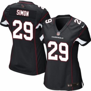 Women\'s Nike Arizona Cardinals #29 Tharold Simon Limited Black Alternate NFL Jersey