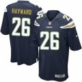 Mens Nike San Diego Chargers #26 Casey Hayward Game Navy Blue Team Color NFL Jersey