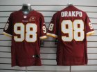 Nike NFL Washington Redskins #98 Brian Orakpo Red Jerseys W 80TH Patch(Elite)