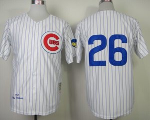 mlb chicago cubs #26 billy williams m&n 1969 white(blue strip)