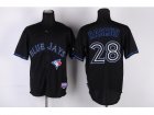 mlb jerseys toronto blue jays #28 rasmus black[2012 new]