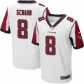 Mens Nike Atlanta Falcons #8 Matt Schaub Elite White NFL Jersey