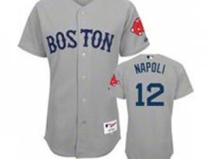 MLB Boston Red Sox #12 Mike Napoli grey jerseys