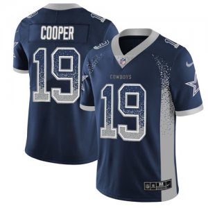 Nike Cowboys #19 Amari Cooper Navy Drift Fashion Limited Jersey