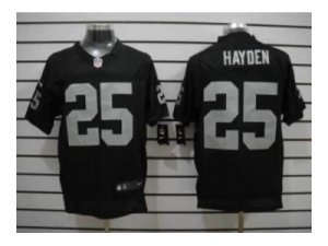 Nike NFL Oakland Raiders #25 D.J. Hayden Black Jerseys(Elite)