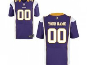 Men\'s Nike Minnesota Vikings Customized Elite Team Color Jerseys