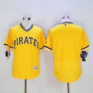 Pittsburgh Pirates Blank Gold Flexbase Authentic Collection Stitched MLB Jersey