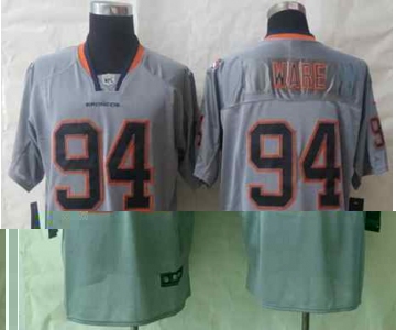 Nike jerseys denver broncos #94 ware grey[Elite lights out]