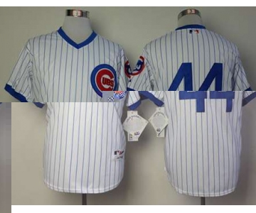 mlb jerseys chicago cubs #44 rizzo white[blue strip][1988 m&n]