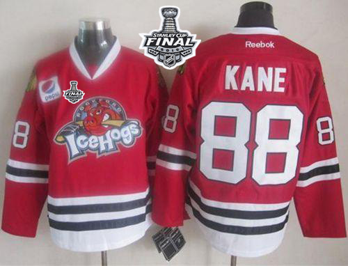NHL Chicago Blackhawks #88 Patrick Kane Red Ice Hogs 2015 Stanley Cup Stitched Jerseys